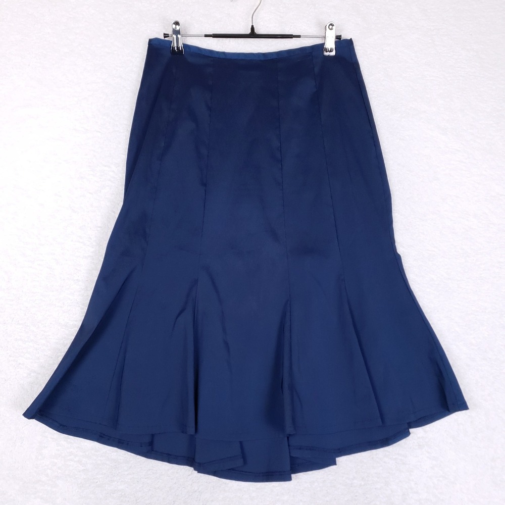 Cartise Mermaid Skirt Women 4 Vintage Y2K Goth Whimsigoth Navy Blue Paneled Midi
